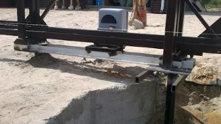 Купить сваи для ворот в Рубцовск. Заказать ворота на сваях под ключ от 21857 руб